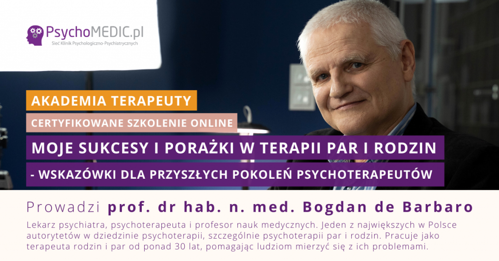 Szkolenie "Moje sukcesy i porażki w terapii par i rodzin"